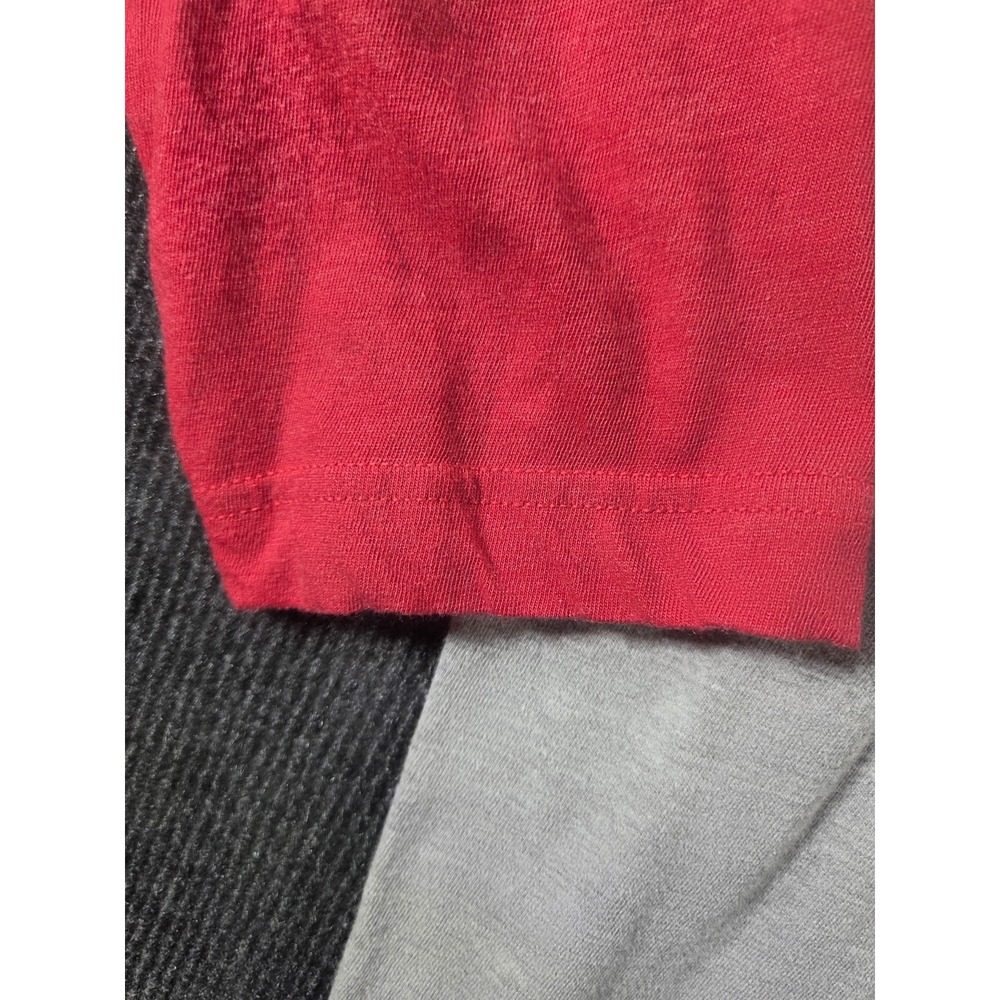 Tultex Alabama Roll Tide Roll Raglan Baseball Tee Gray Red Large 2427 - Picture 3 of 5